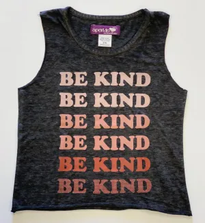 Sparkle by Stoopher Be Kind Raw Edge Burnout Tank