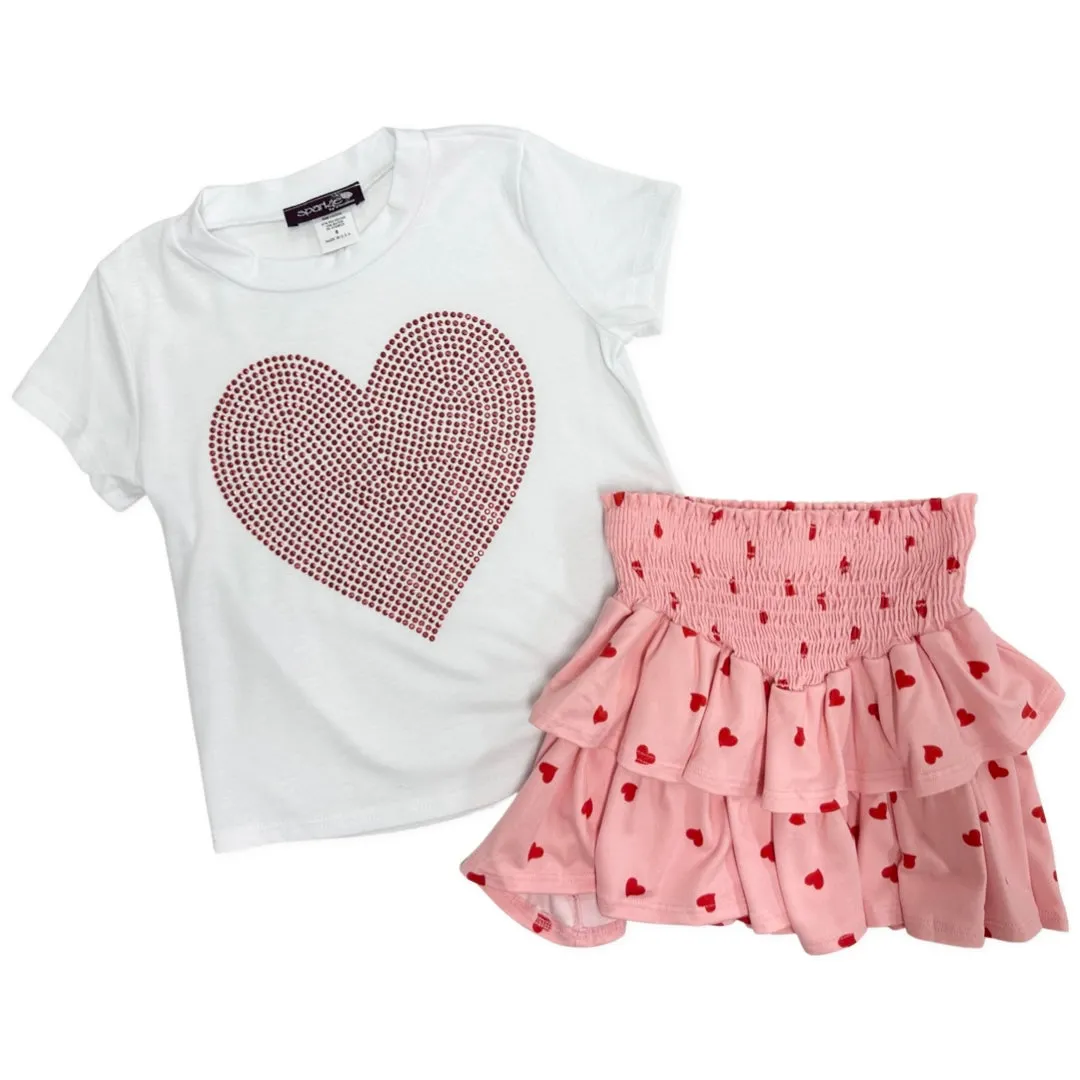Sparkle by Stoopher Big Red Sparkle Heart Tee
