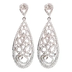 Spotlight Encrusted Teardrop Earrings