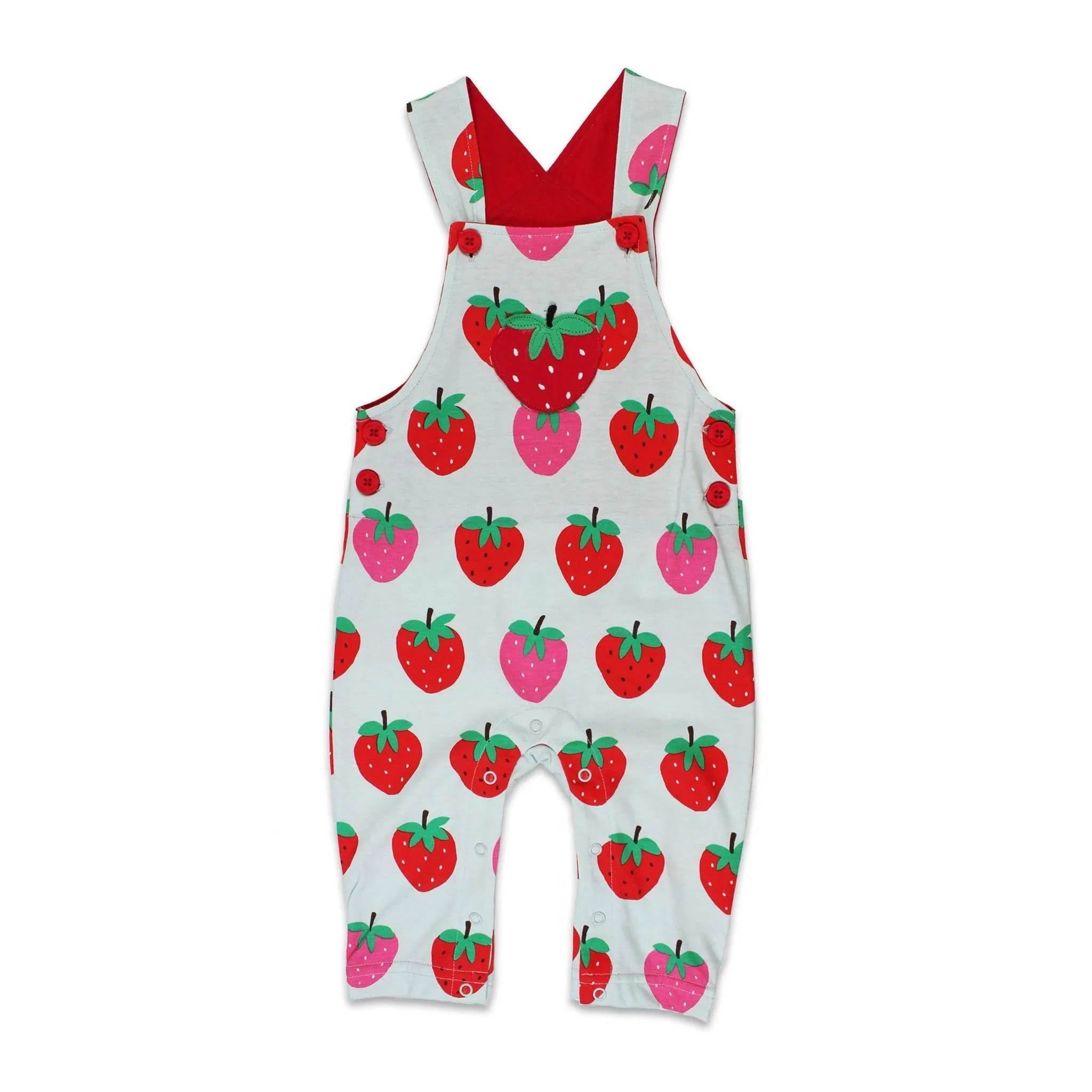 Strawberry Dungarees - 1 Left Size 3-4 years
