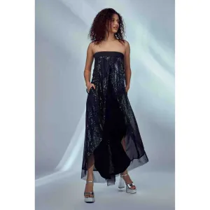 Style Junkiie Black Sequin Jumpsuit