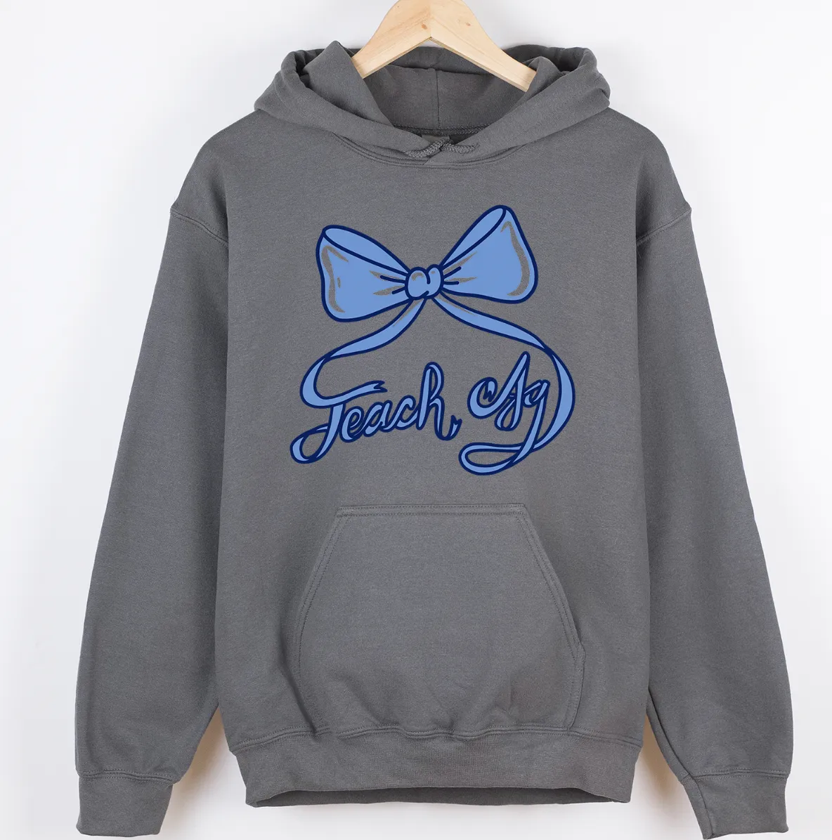 Teach Ag Bow Blue – Hoodie