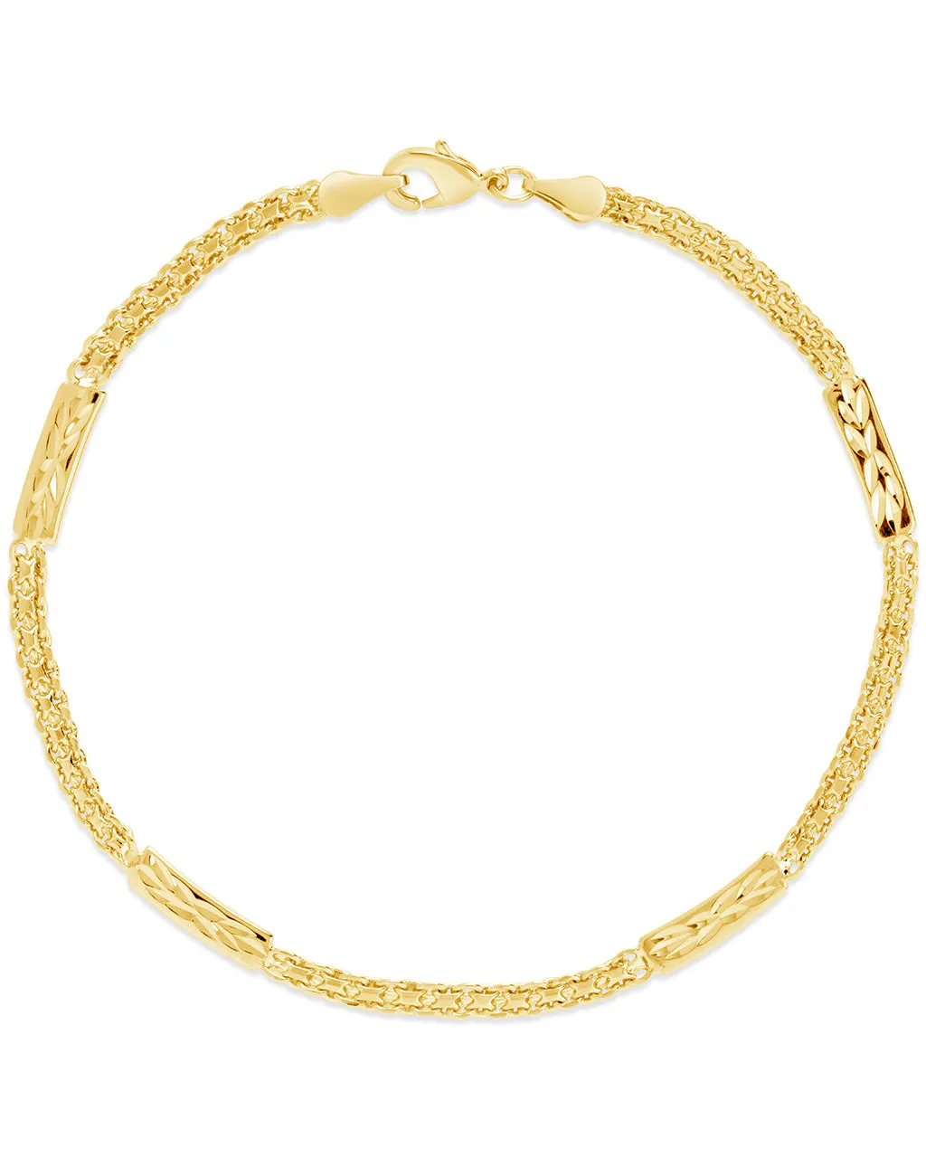 Textured Station Anklet