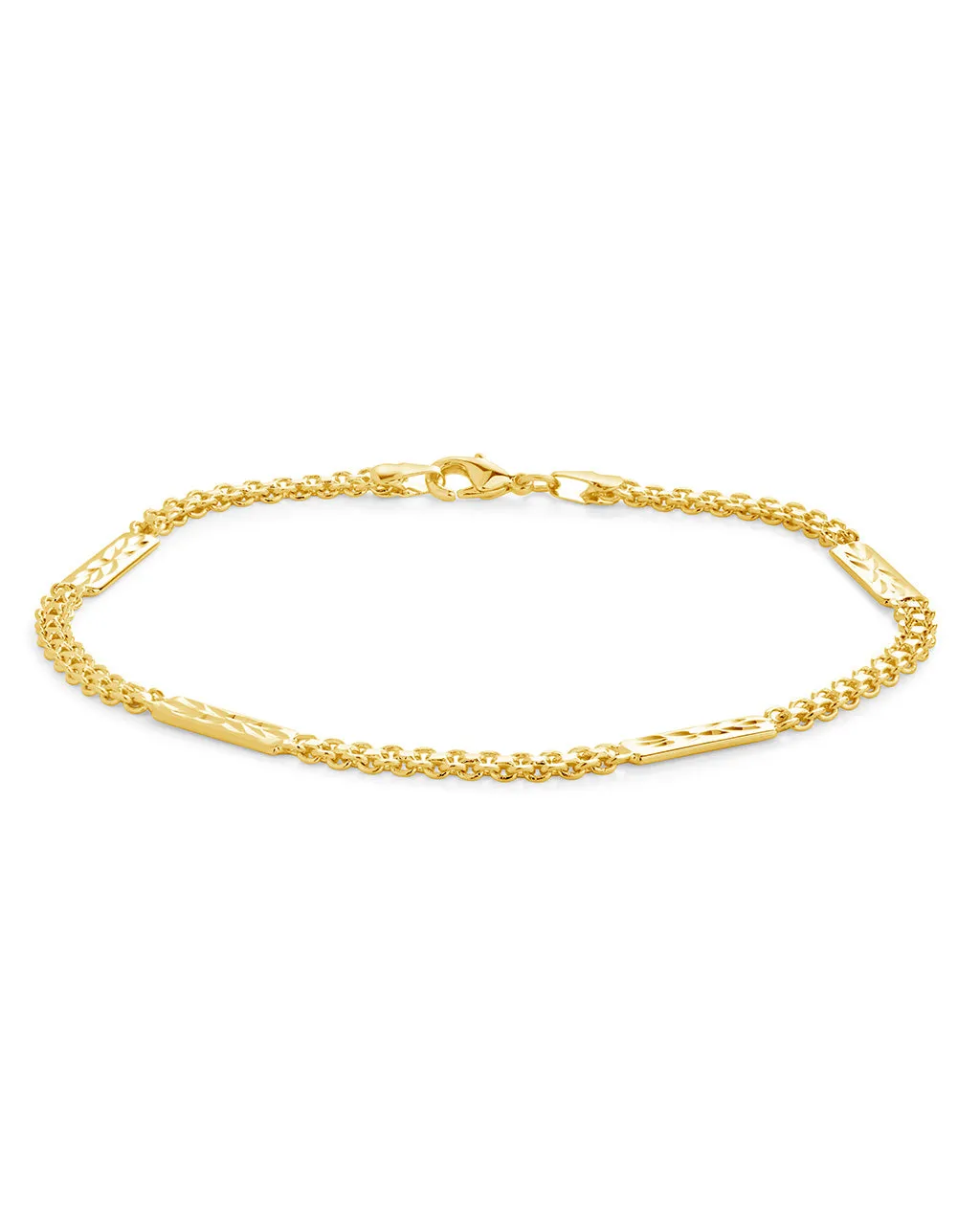 Textured Station Anklet