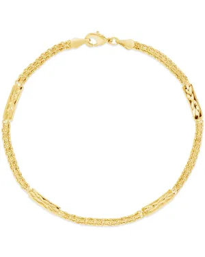 Textured Station Anklet