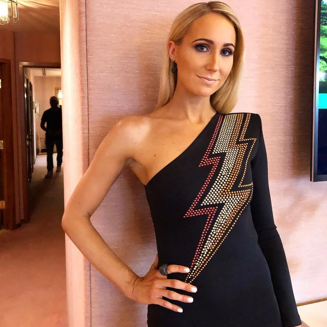 THUNDERBOLT ONE SHOULDER DRESS