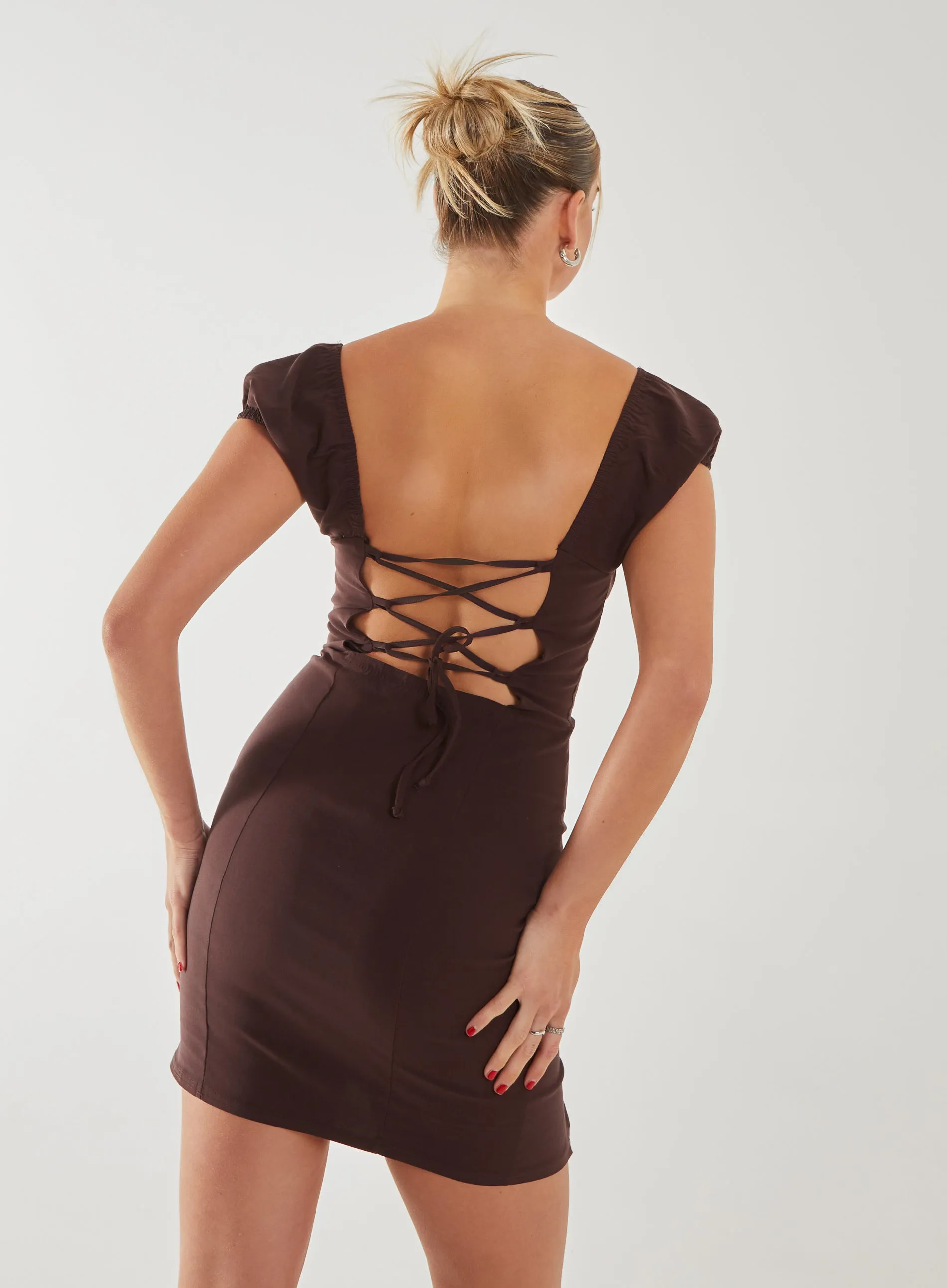 Tie Back Mini Dress