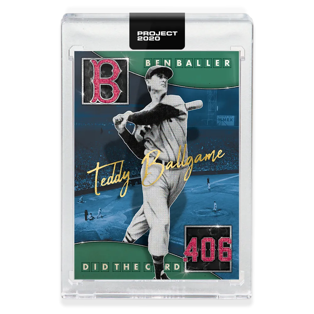 Topps PROJECT 2020 Card 229 - 1954 Ted Williams by Ben Baller - Print Run: 7169