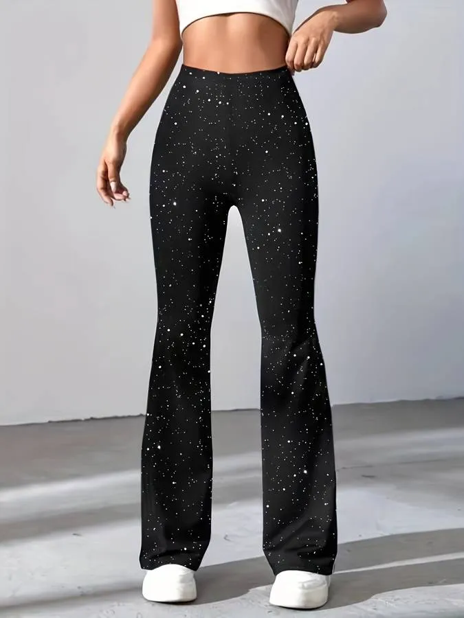VYVA Shiny Flared Pants