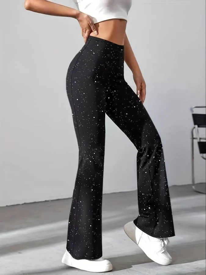 VYVA Shiny Flared Pants
