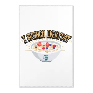 Whimsical Kitchen Area Rug – I Brunch Everyday Themed Decor, Funny & Playful Mat for Foodies, Perfect for Dining Rooms, Patios, or Sunrooms, Ideal Gift for Brunch Lovers & Food Enthusiasts