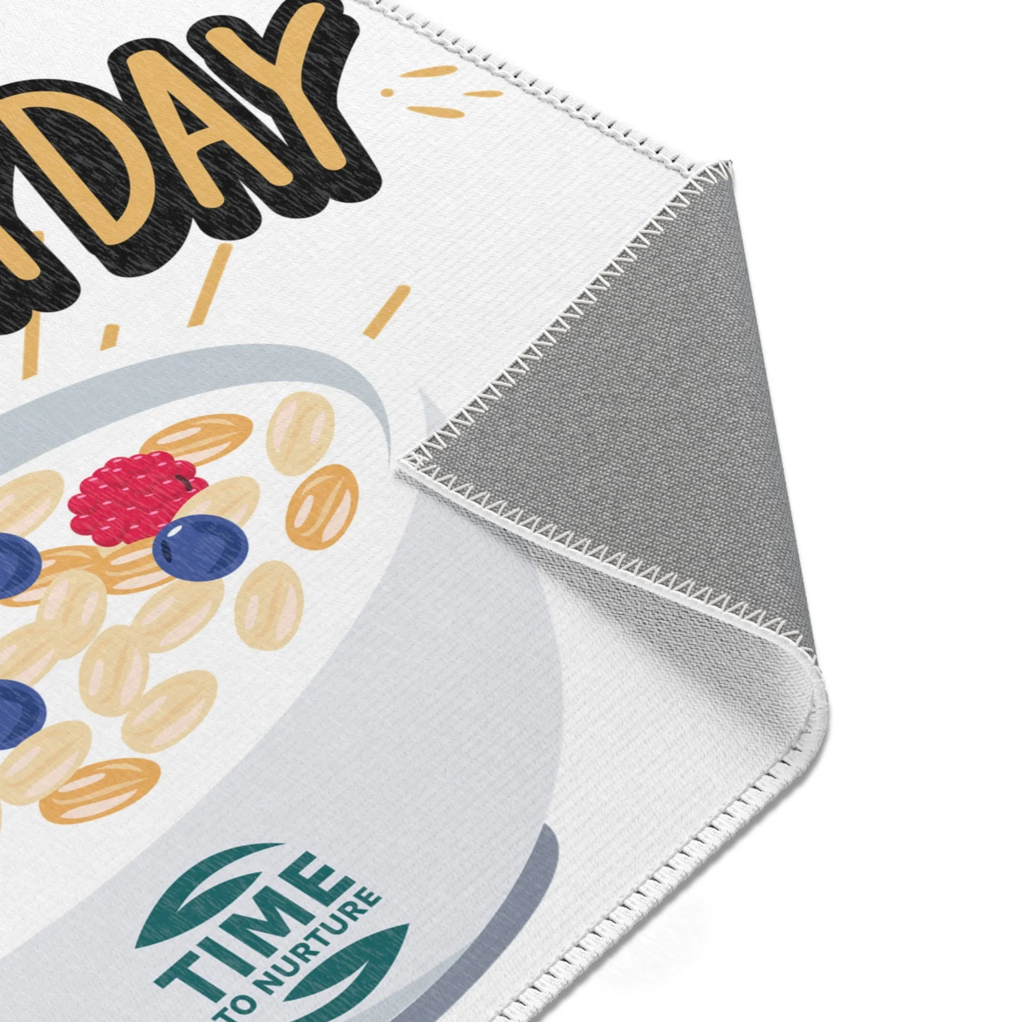 Whimsical Kitchen Area Rug – I Brunch Everyday Themed Decor, Funny & Playful Mat for Foodies, Perfect for Dining Rooms, Patios, or Sunrooms, Ideal Gift for Brunch Lovers & Food Enthusiasts