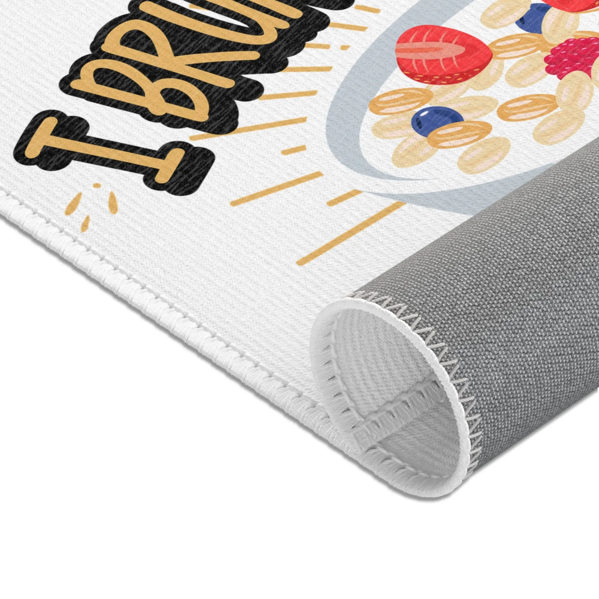 Whimsical Kitchen Area Rug – I Brunch Everyday Themed Decor, Funny & Playful Mat for Foodies, Perfect for Dining Rooms, Patios, or Sunrooms, Ideal Gift for Brunch Lovers & Food Enthusiasts