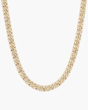 Youth Iced Out Cuban Link Chain - 5mm