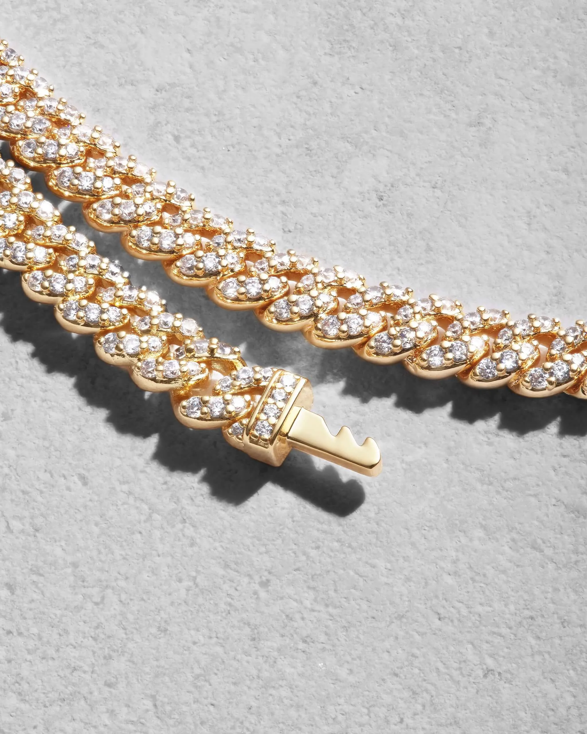 Youth Iced Out Cuban Link Chain - 5mm