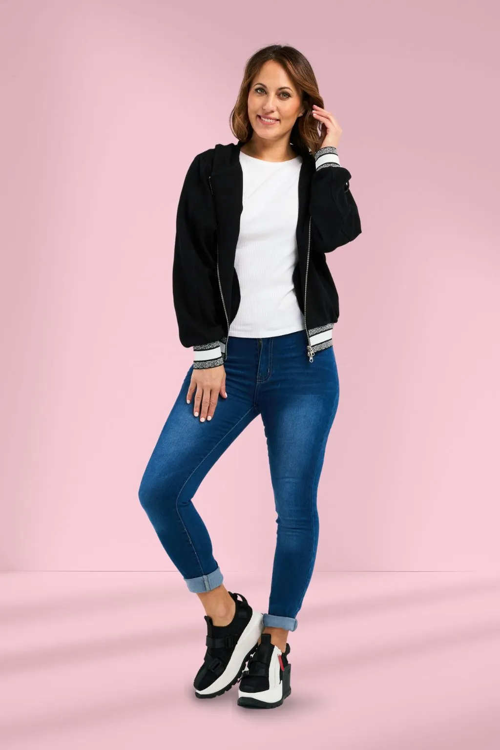 Zafina Casey Hoodie Black