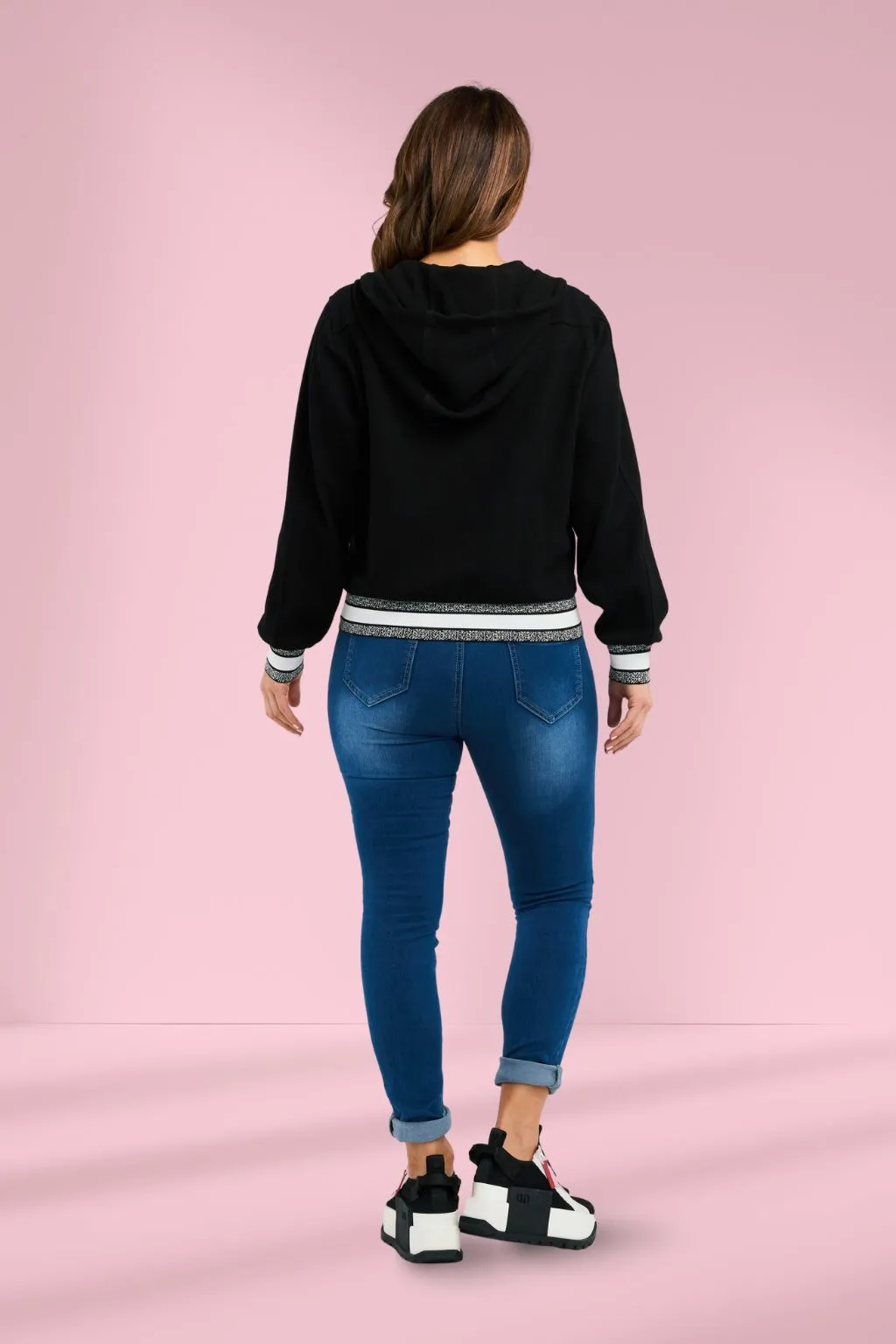 Zafina Casey Hoodie Black