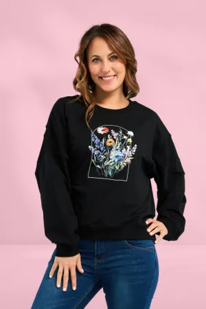 Zafina Livia Sweat Black