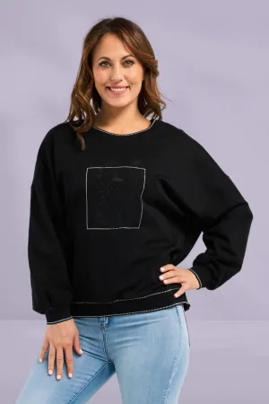 Zafina Maisie Sweat Black