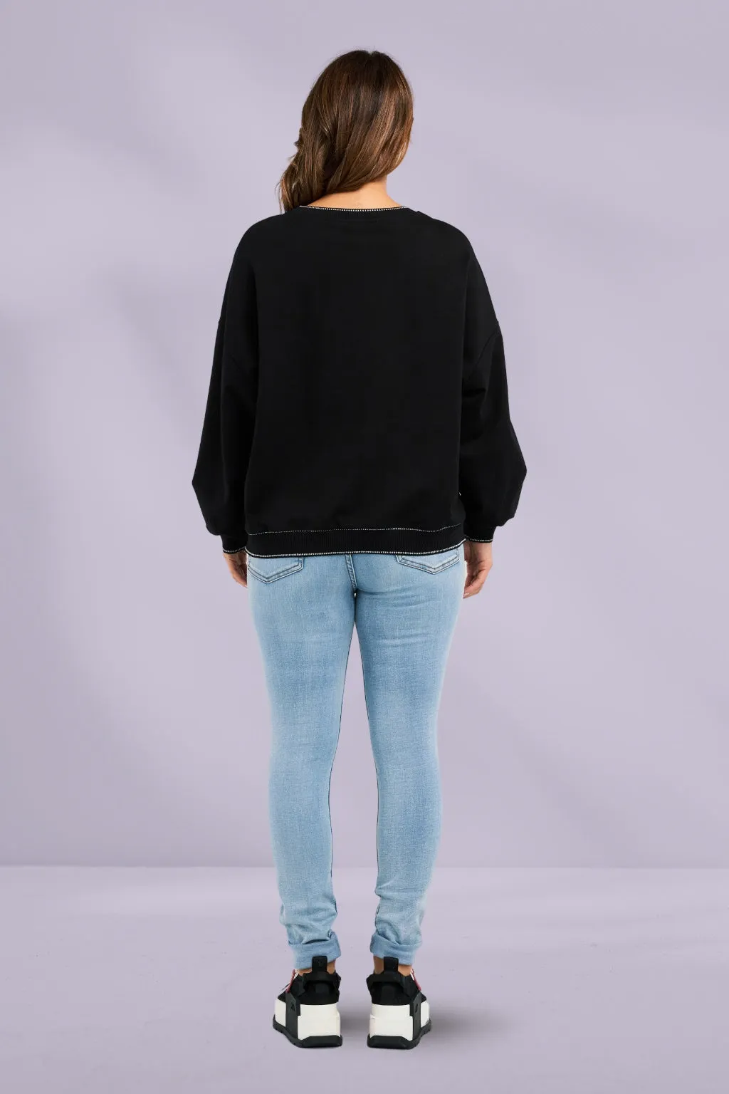 Zafina Maisie Sweat Black