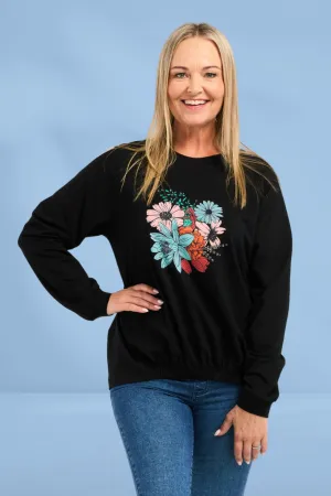 Zafina Marissa Sweat Black