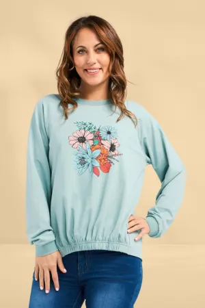 Zafina Marissa Sweat Light Blue