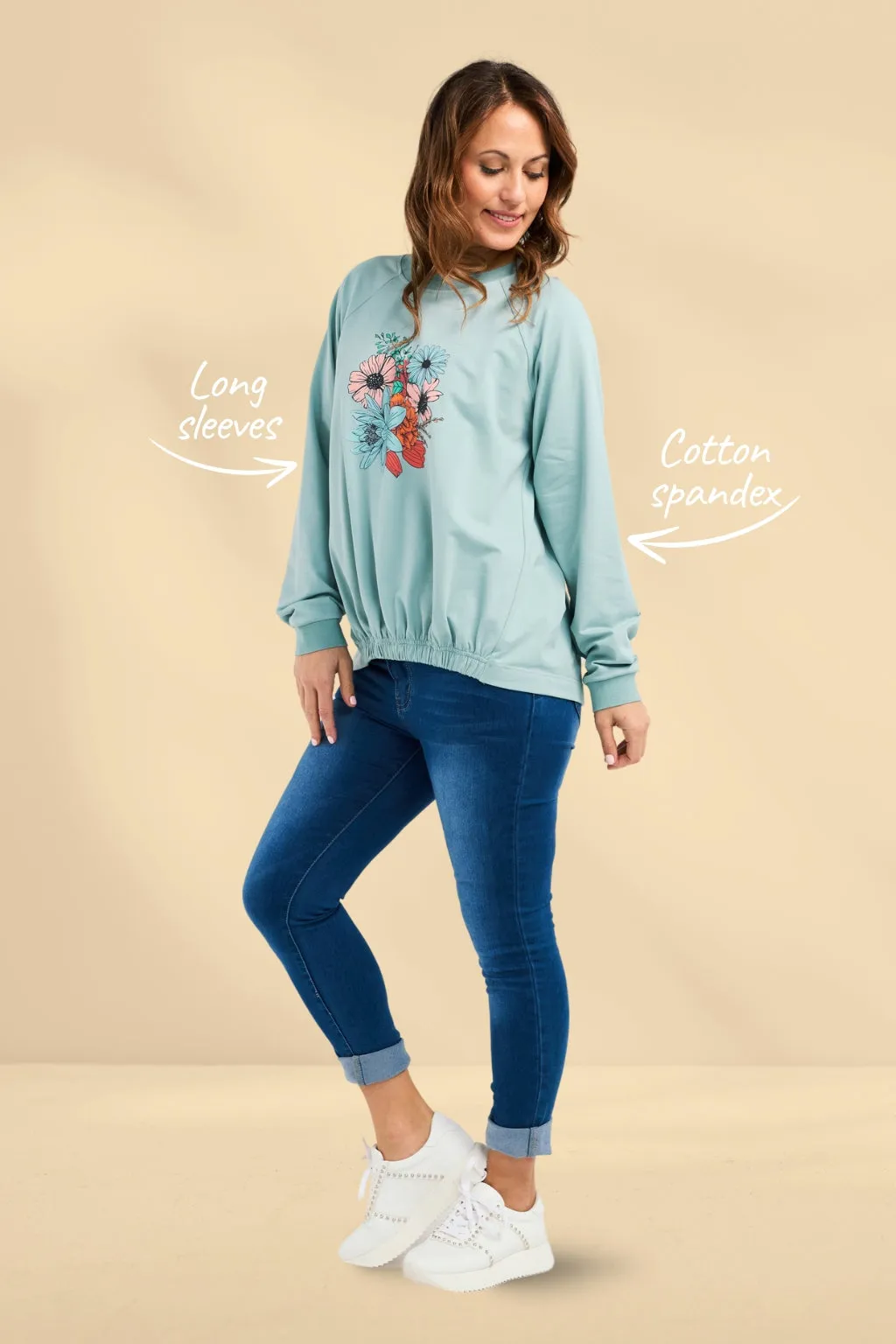 Zafina Marissa Sweat Light Blue
